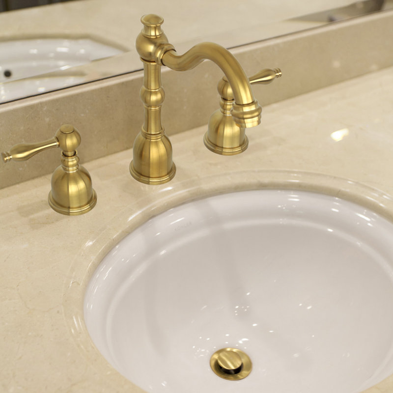 2-handle Bathroom Faucet, Brushed Gold