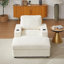 Fauteuil inclinable simple en velours côtelé de 42,5 pouces avec coussin de dossier, porte-gobelet, repose-pieds de rangement, canapé de salon confortable et profond-2075313478