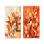 «Terracotta Leaves Layers Of Forest I», art mural floral 2 pièces-806955897-806955896