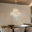 Lustre 12 lumières en cristal doré, 20 pouces avec chaîne réglable-1028253400