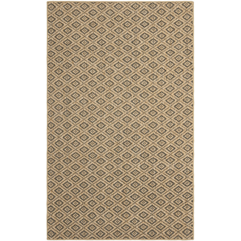 Tapis en sisal tissé jacquard Taj, Rectangle 8 pi x 10 pi