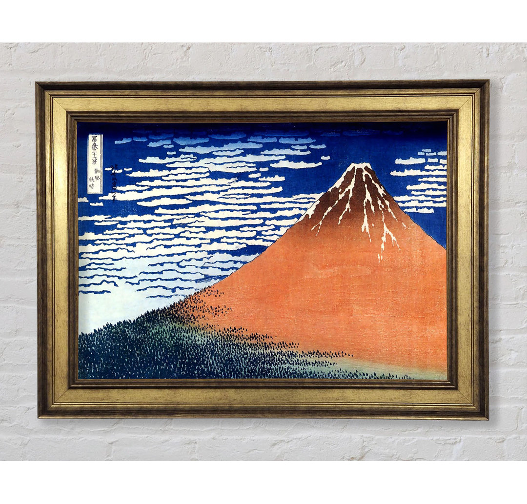 Hokusai Berg Fuji - Einzelner Bilderrahmen Kunstdrucke