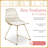 Adore Decor Vivi Dining Chairs, Wire Metal Chair for Kitchen or Dining Room, Boho Modern Eclectic Cafe Chair-1243377509