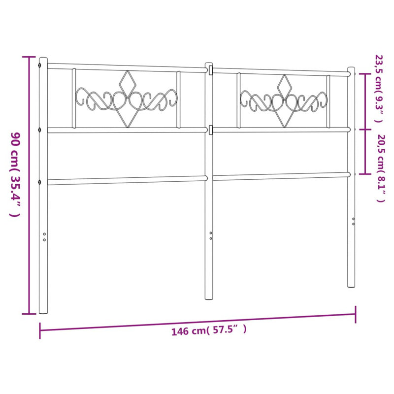 Headboard, 90cm H x 146cm W x 3cm D