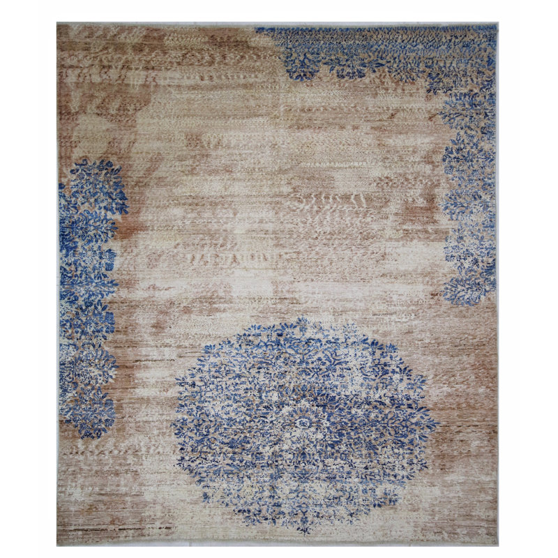 Hand Knotted Wool Area Rug