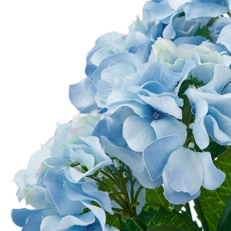 Elements Artificial Hydrangeas In Vase, 23 Inch