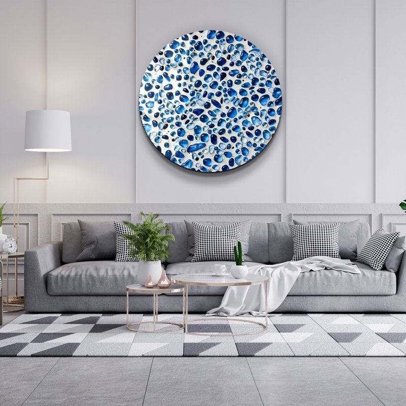 Superbe peinture murale en verre trempé 23,6 po x 23,6 po | 100% verre trempé d'une épaisseur de 0,16 pouce, imprimé UV pour des couleurs éclatantes | Parfait pour la décoration intérieure, le salon et les espaces de bureau, design durable et élégant
