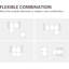 Canapé modulaire convertible 4 pièces 4 pièces-732695269