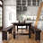 Dejon Rectangular Rustic Solid Pine Folding Dining Table by Flash Furniture-87784577-87785208