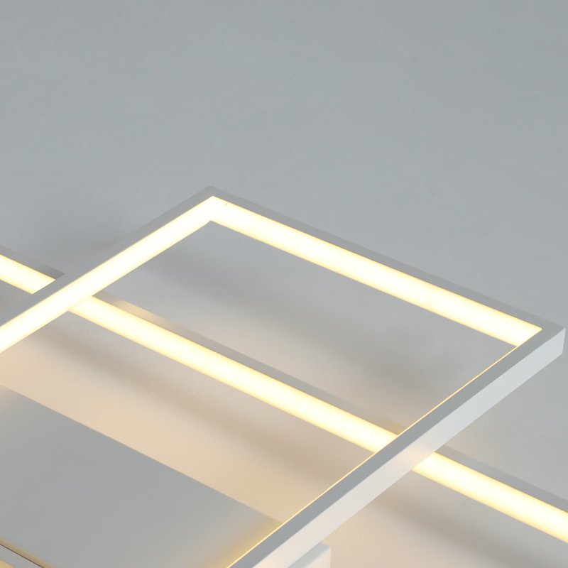 Plafonnier encastré 3 lumières DEL Arlyn, Blanc, H 2,3 po x l 43,3 po x P 25,5 po