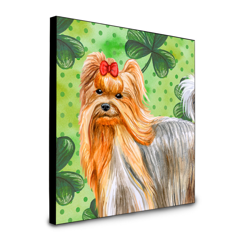 Panneau mural d’art Ibiza, Yorkshire Terrier blond