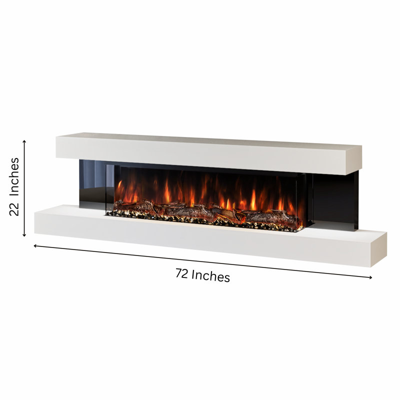 Almeria  6Ft Fully Assembled Electric Fireplace