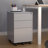 Carron 38cm Wide 3 -Drawer Mobile Steel File Cabinet