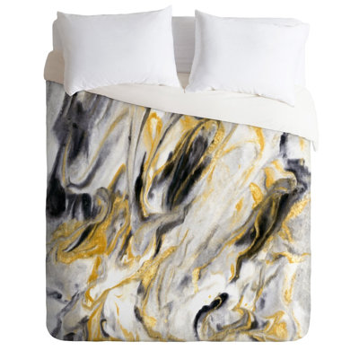 Polyester Marble Duvet Cover Set