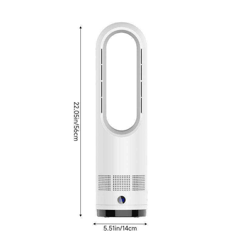 Freestanding Adjustable Bladeless Fan with Remote Control