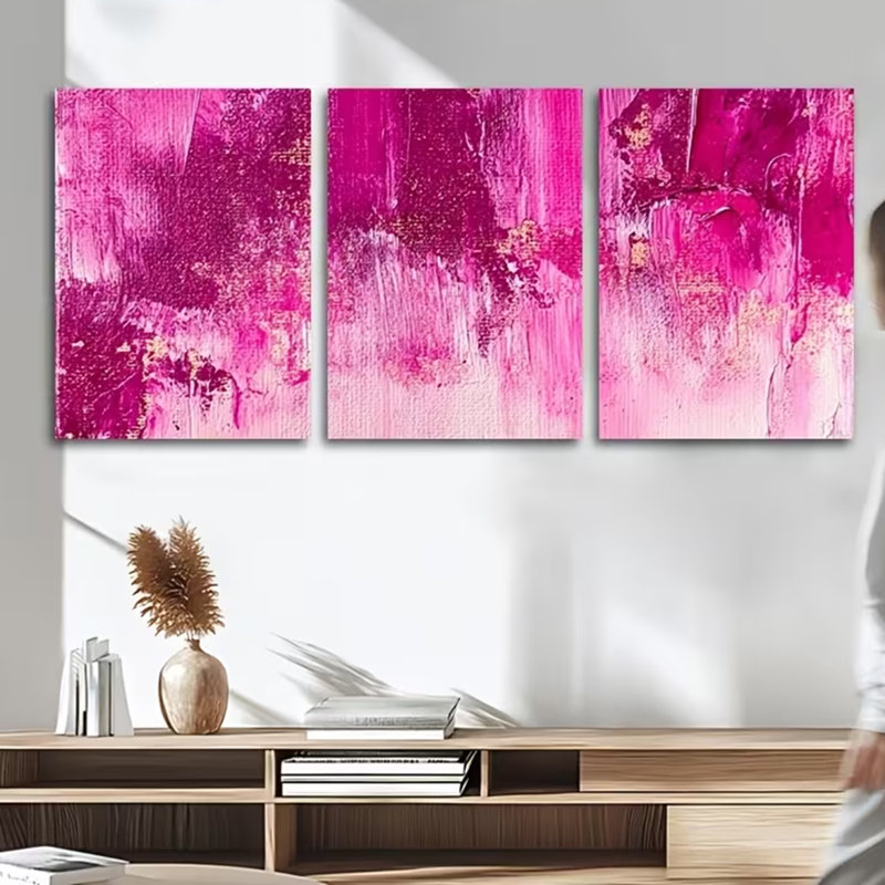 3 Piece Wrapped Canvas Print, 40 cm H x 30 cm W