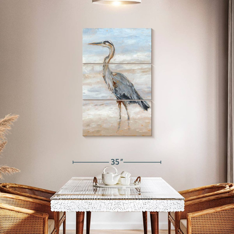 Brampt Beach Heron II, 45" H x 28" W
