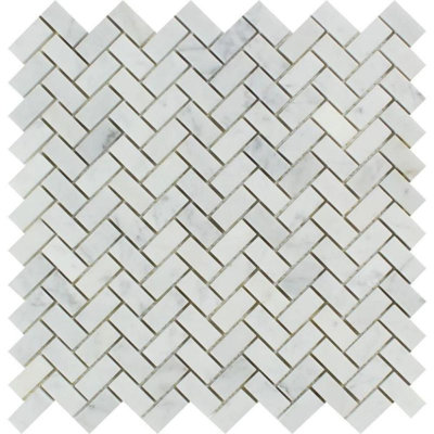 Carreaux de mosaïque en marbre et chevron en marbre
