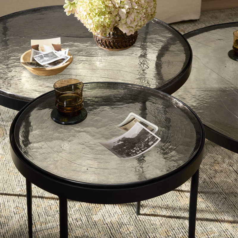 Yoko Glass Nesting Coffee Table