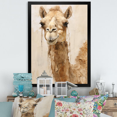 Minimalisme beige chameau II sur toile