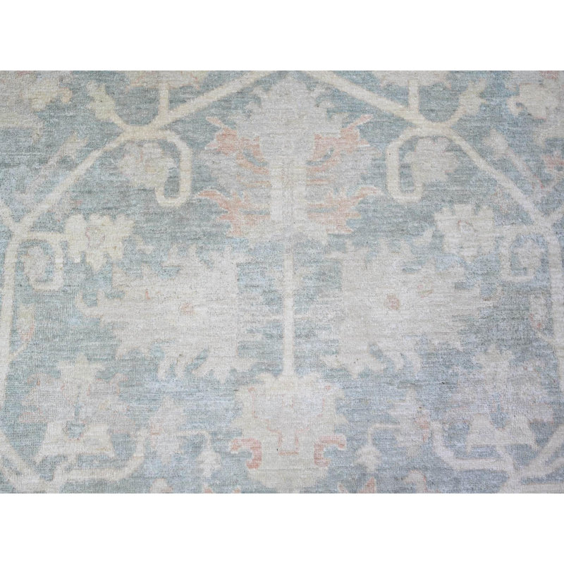 8'x9'7" Cadet Gray Finer Peshawar Soft Wool Hand Knotted Oriental Rug 6BB206FF762D4D599227653C379F70E2