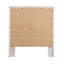 Table de chevet transitionnelle blanche élégante