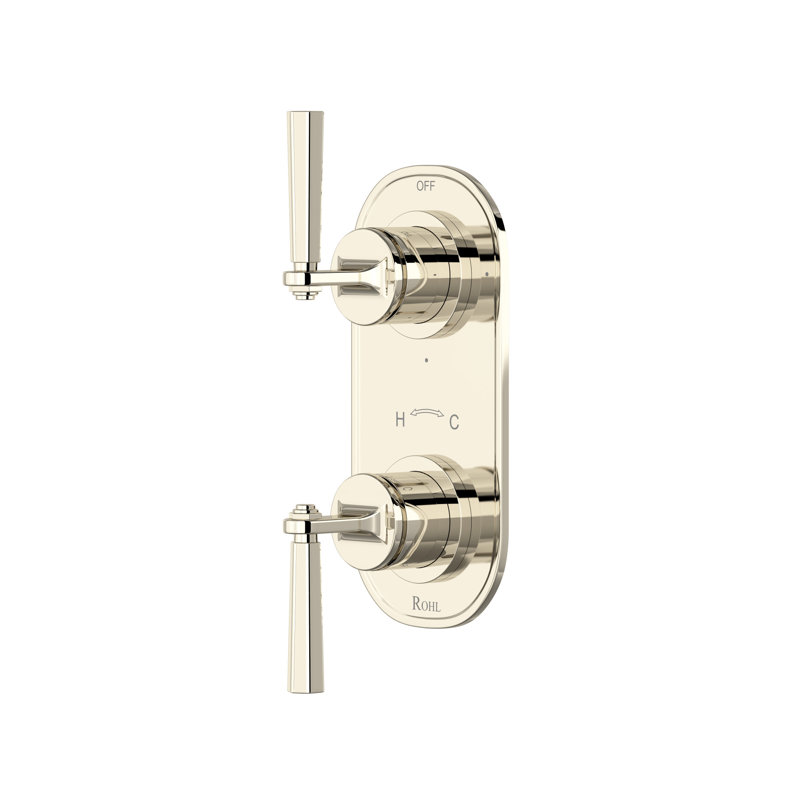 Garniture thermostatique 1/2 "avec inverseur Modelle, Nickel poli