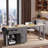 Rolling Kitchen Island With Extendable Dining Table, Spice Rack, 2 Drawers, 4 Door Cabinet And Wheels-1101653676