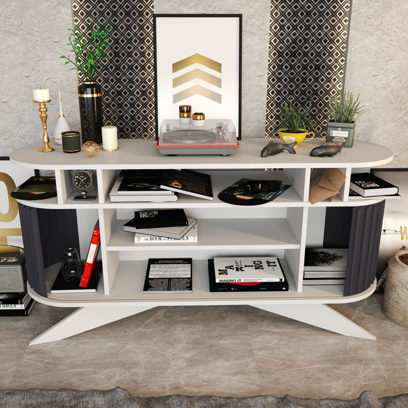 Heikkinen 59'' Console Table, Sapphire Oak