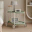 Lune chariot de rangement (vert) Nordic Internet célébrité chariot mobile cuisine simple tablette de rangement double canapé de salon