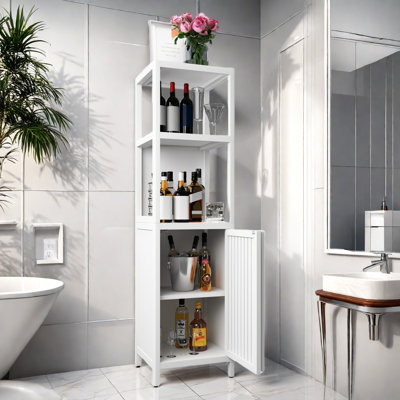 Large Capacity Multifunctional Bamboo Storage Cabinet Furniture
