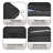 Fade Resistant Outdoor Chair Cushions Set Of 4, 28.5X28.5 Deep Seat Patio Cushions, 28D High Resilience Foam Replacement Patio Chair Cushions Set Of 4 With Removable Cover For Sofa, Adirondack Chair, Sectional,Black-124950035-124950023