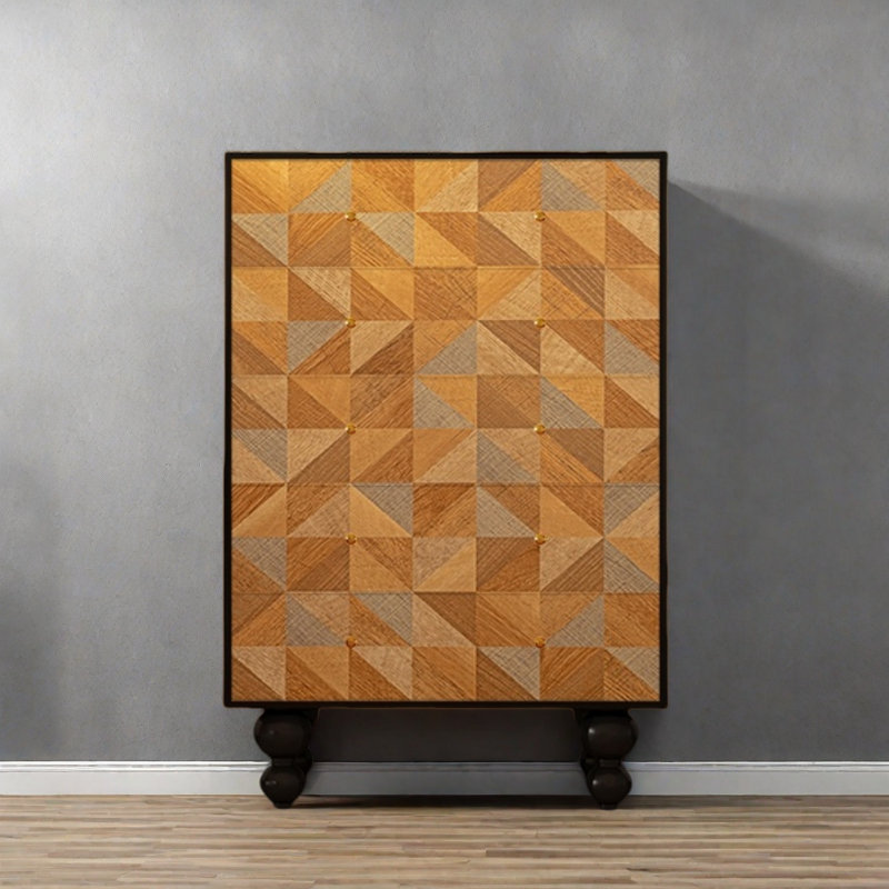 Commode de rangement en bois à cinq tiroirs