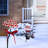 Outdoor Solar Candy Cane Lawn Stakes with LED Lights, 20"