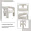 Ensemble de 2 chaises d'appoint Loma Boucle