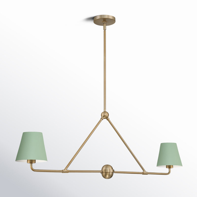 Kinston 2-Light Chandelier, Vert