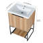 Meuble-lavabo autoportant de 24 po avec lavabo en résine