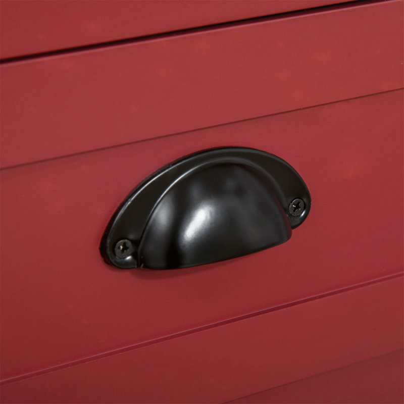 Armoire polyvalente avec beaucoup de rangement pour chaque pièce, rehaussant la décoration intérieure, Rouge