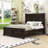 Panel Bed with Headboard and Slats-858236030-858236032