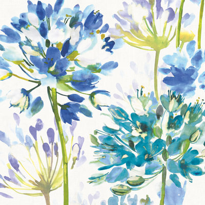 Blue Medley IV by Wild Apple Portfolio - Wrapped Canvas Painting