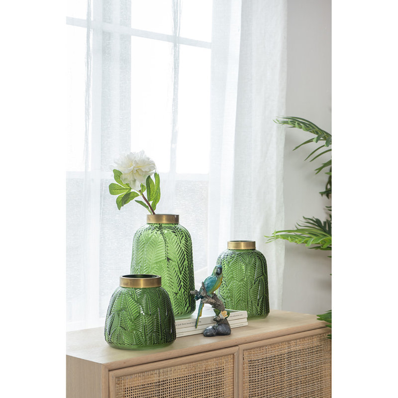 Vase de table D7x9.5 "Fairborn, H 9,6 po x l 6,7 po x P 6,7 po