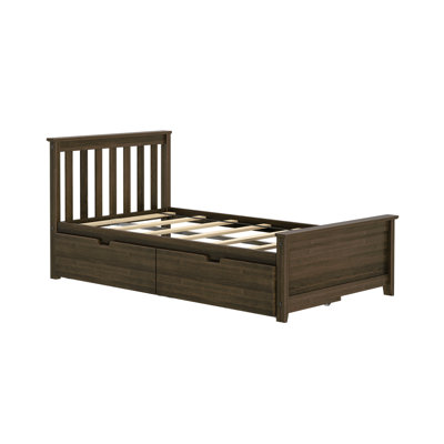 Boling Twin 2 Drawer Solid Wood Platform Bed 