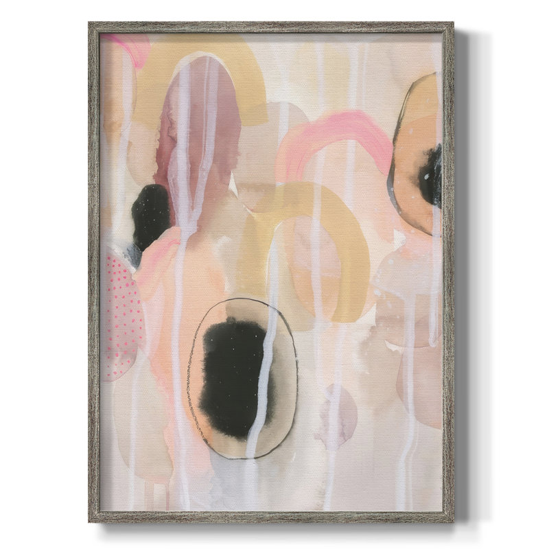 «Pink Avocados I», reproduction encadrée - bois massif, H 11 po x l 9 po