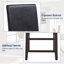 Allexus Bar Stool with Solid Wood Frame