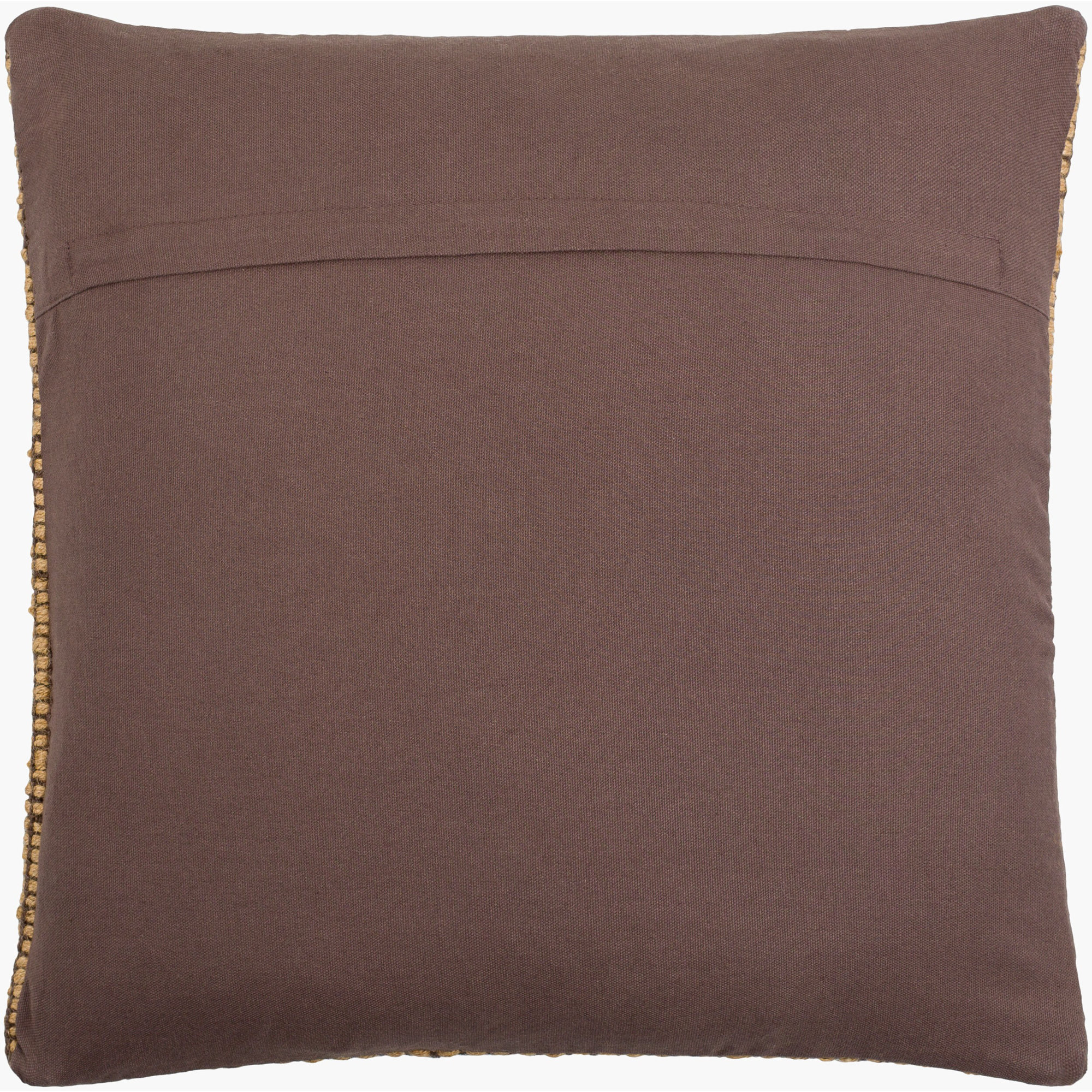 Twareg Geometric Jute / Sisal Pillow Cover, 22"H x 22"W