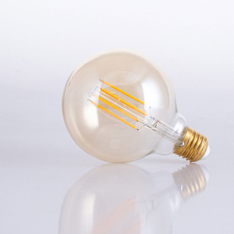 8W E27 Dimmable LED Vintage Edison Globe Light Bulb Amber