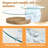 Double Clear Glass Oval Single Coffee Table-73946695
