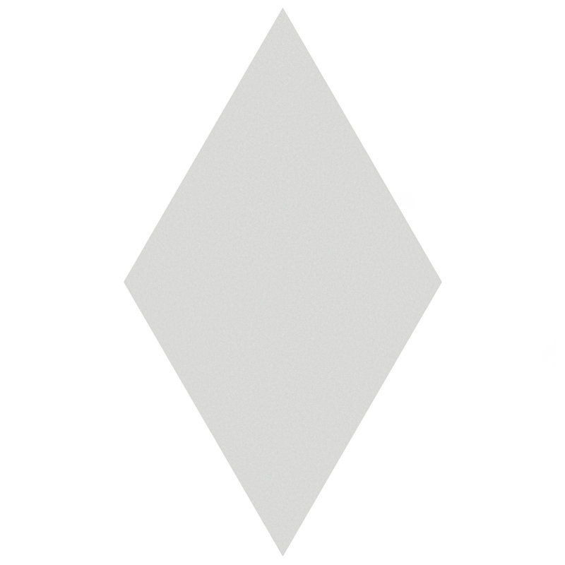 Rhombus Smooth 6" x 10" Porcelain Wall & Floor Tile, White