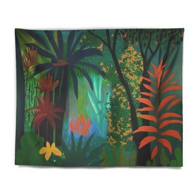 Bounties And Blooming Wilderness Blessings III Polyester Tapestry