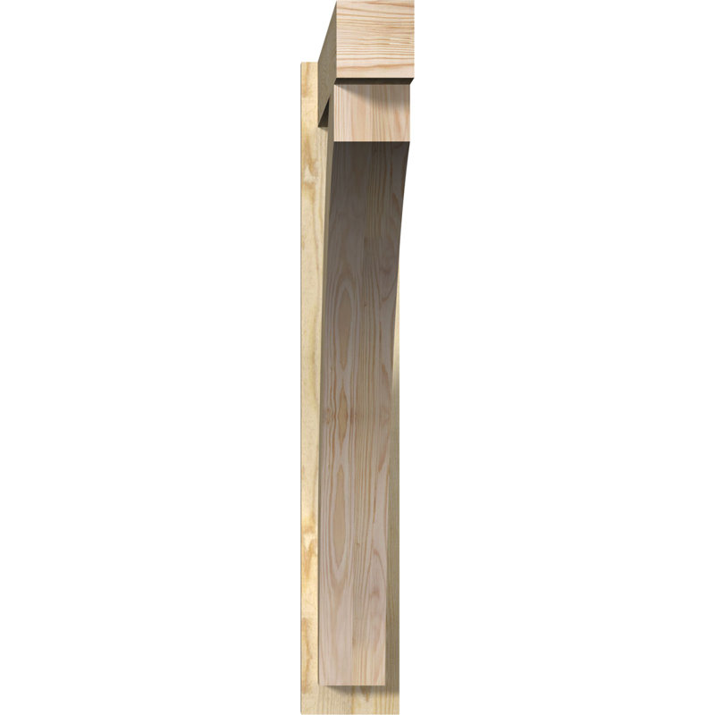 Bloc de bois rustique Thorton, P 34 po x H 46 po, Cèdre rouge occidental l 7 1/2 po (lisse)